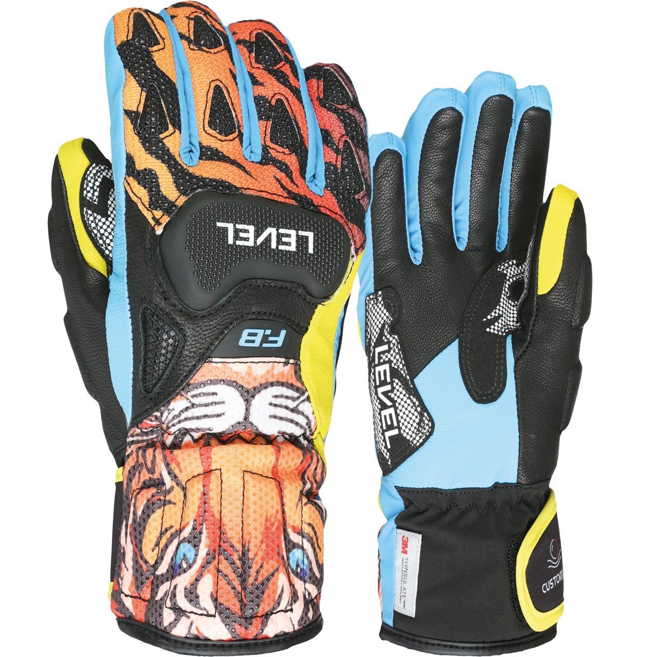 Level Kinder Skihandschuh SQ CF orange - 8,0