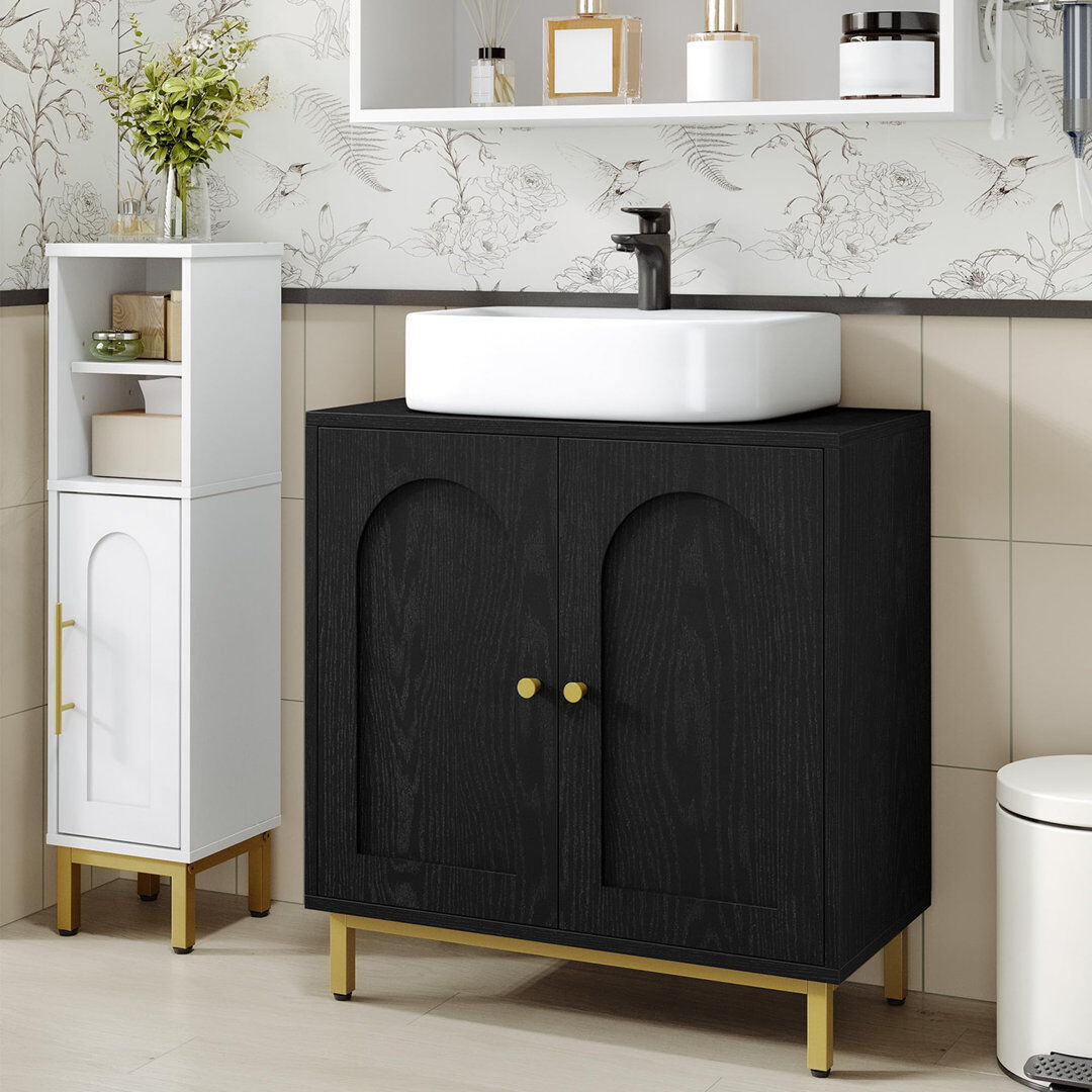 17 Stories Bathroom Vanity Black