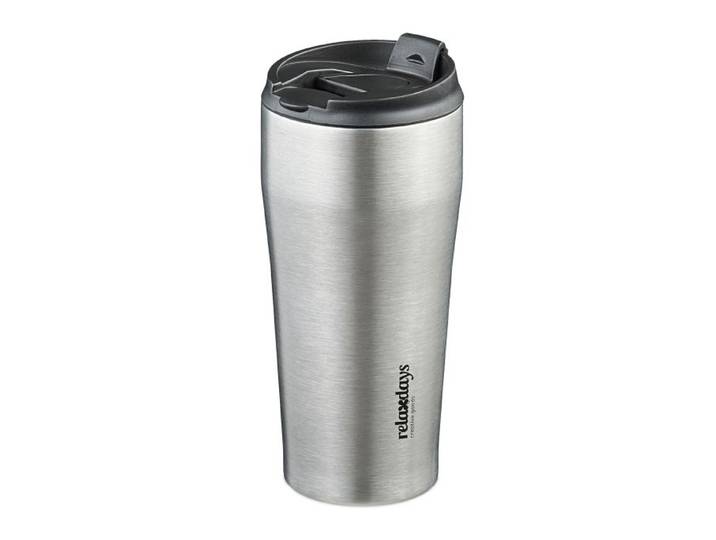 Relaxdays Thermobecher Edelstahl 400ml