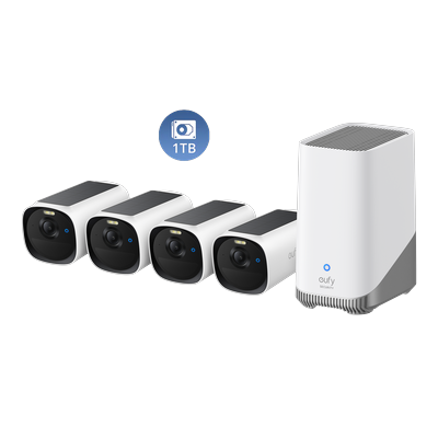 eufyCam E40 4-Cam Kit (HomeBase™ S380) + 1 TB Hard Drive 4-Cam Kit+1TB
