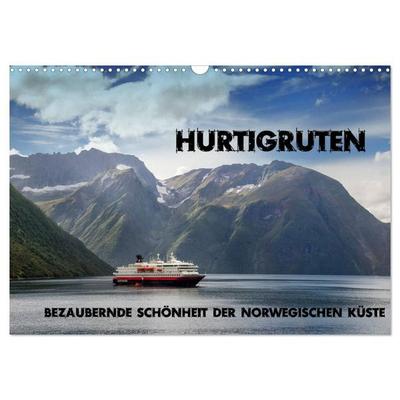 Hurtigruten - Bezaubernde Schönheit der norwegischen Küste (Wandkalender 2027 DIN A3 quer), CALVENDO Monatskalender