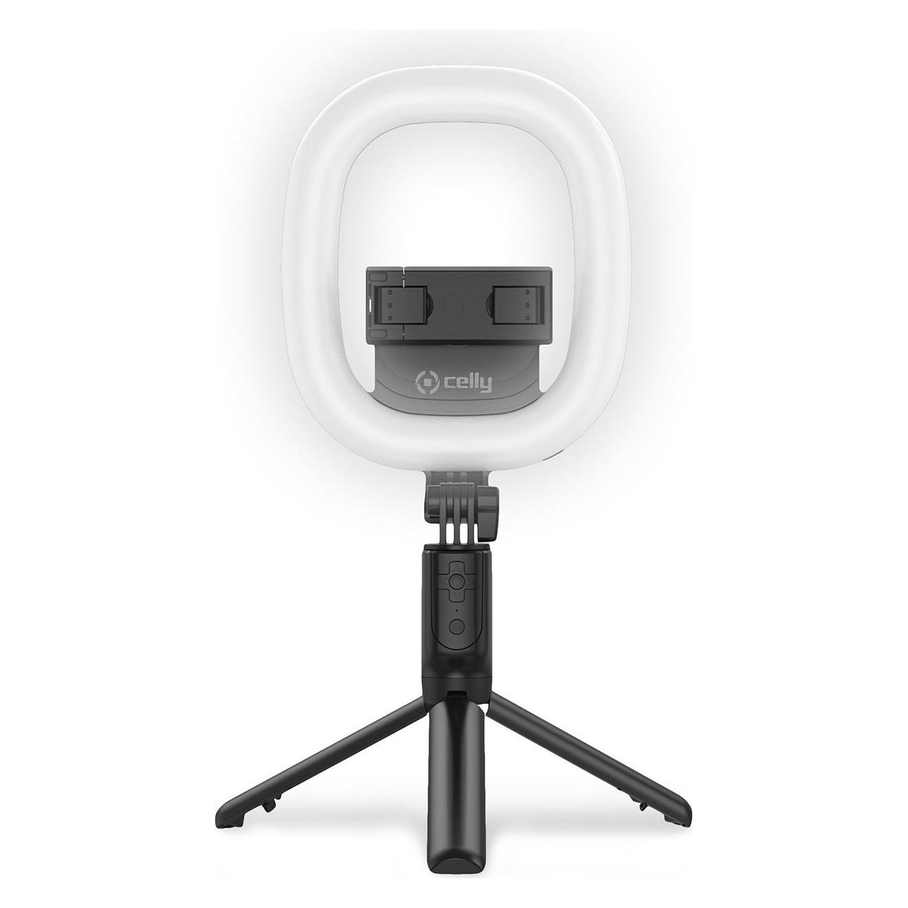 Celly Treppiede Portatile (Ringlicht) (CLICKRINGBTBK)