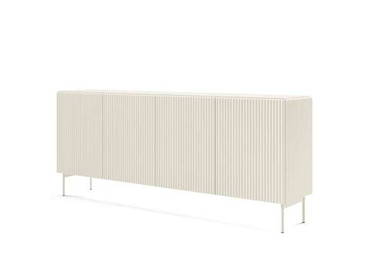 Masseno Kommode TRATTO 195,2 cm, Sideboard mit 4 Türen, für Wohnzimmer, Schlafzimmer, Modern 195,2x39,8x81,2 cm, Kaschmir/Kaschmir