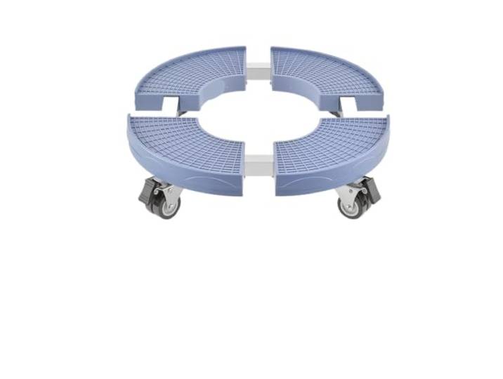 Möbelbeweger mit Rädern 440lbs blau/schwarzer Mülleimer-Transportwagen, runder Rollensockel, 38,1–57,9 cm, verstellbar(Blue)