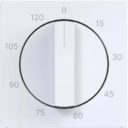 Hager WAF1313WG Zentralstück für mechanische Zeitschaltuhr 0-120 min, A.x/C.x, lichtweiß glänz