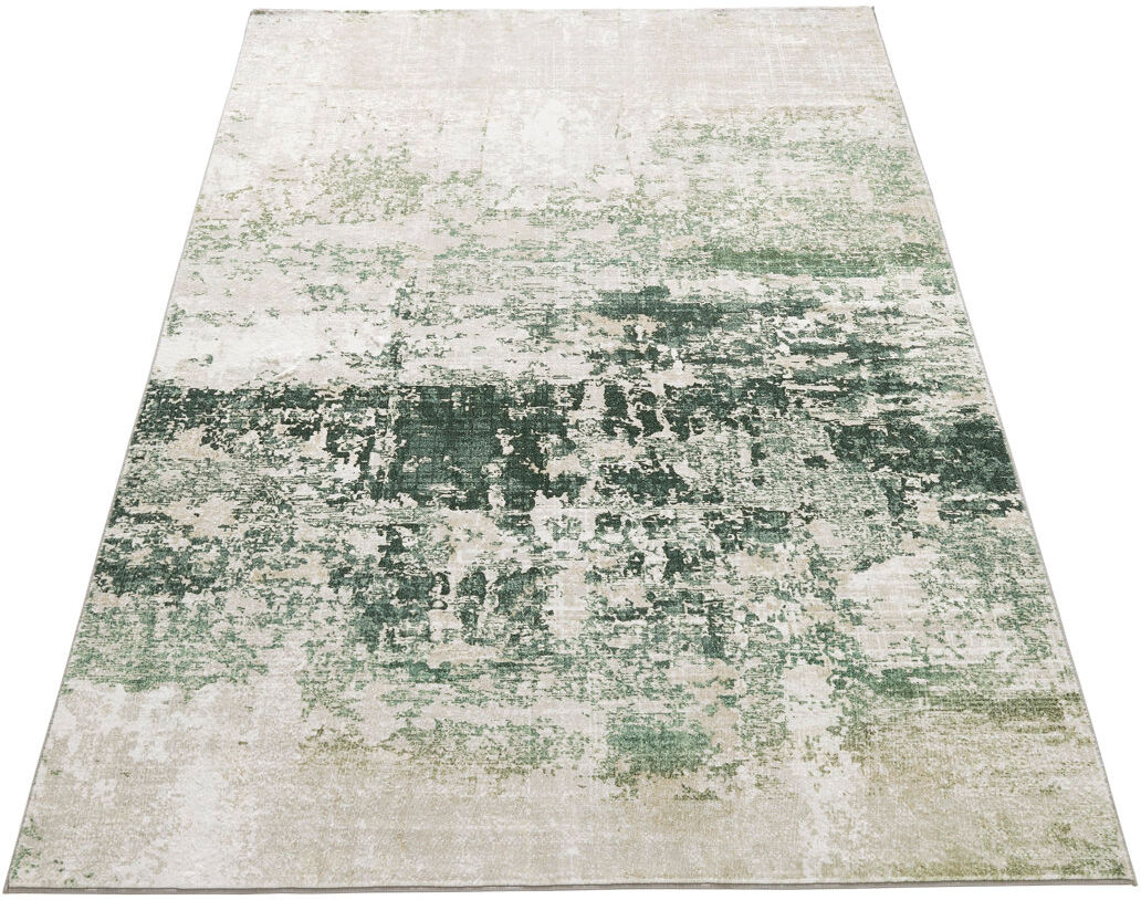 Concept Looms Abstract Ultra soft Stain Guarded Ivory Olive Area Rug Ivory Olive Rectangle 200 x 290 cm