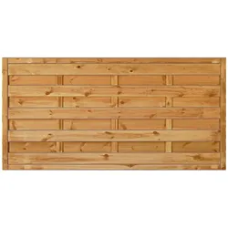 T&J Sichtschutzzaun Maxi-Massiv Sichtschutz Lamellenzaun, 180x90 cm