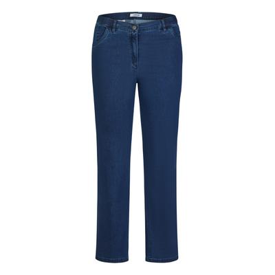 Straight-Jeans KJBRAND "Jeans Betty straight leg", Damen, Gr. 23, K-Gr, blau (denim stoned), Denim/Jeans, Obermaterial: 71% Baumwolle, 25% Polyester, 4% Elasthan, straight fit lang, Jeans Straight-Jeans, Sehr bequem durch Baumwoll- Super- Stretch,...