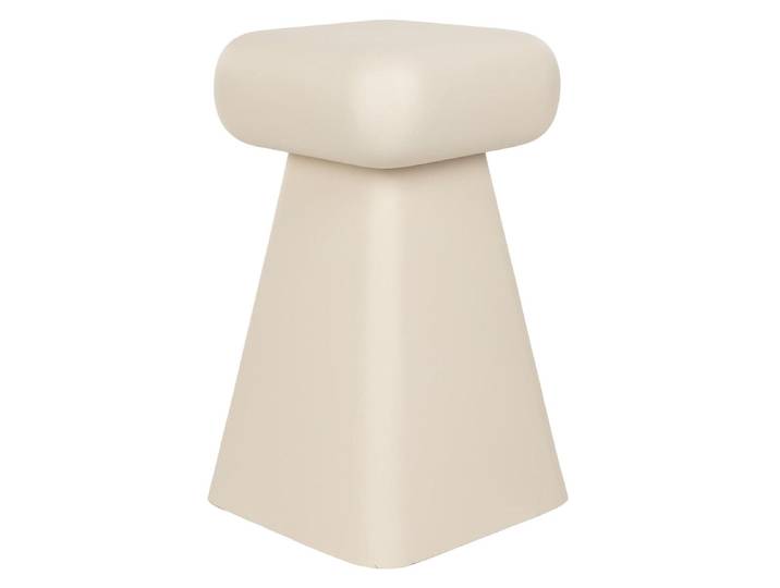 Beistellhocker Earth – aus Eisen in Beige und Rot - Beige - Luxusbetten24
