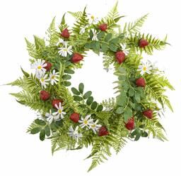 IH Casa Decor "20"" Daisy And Strawberry Wreath"