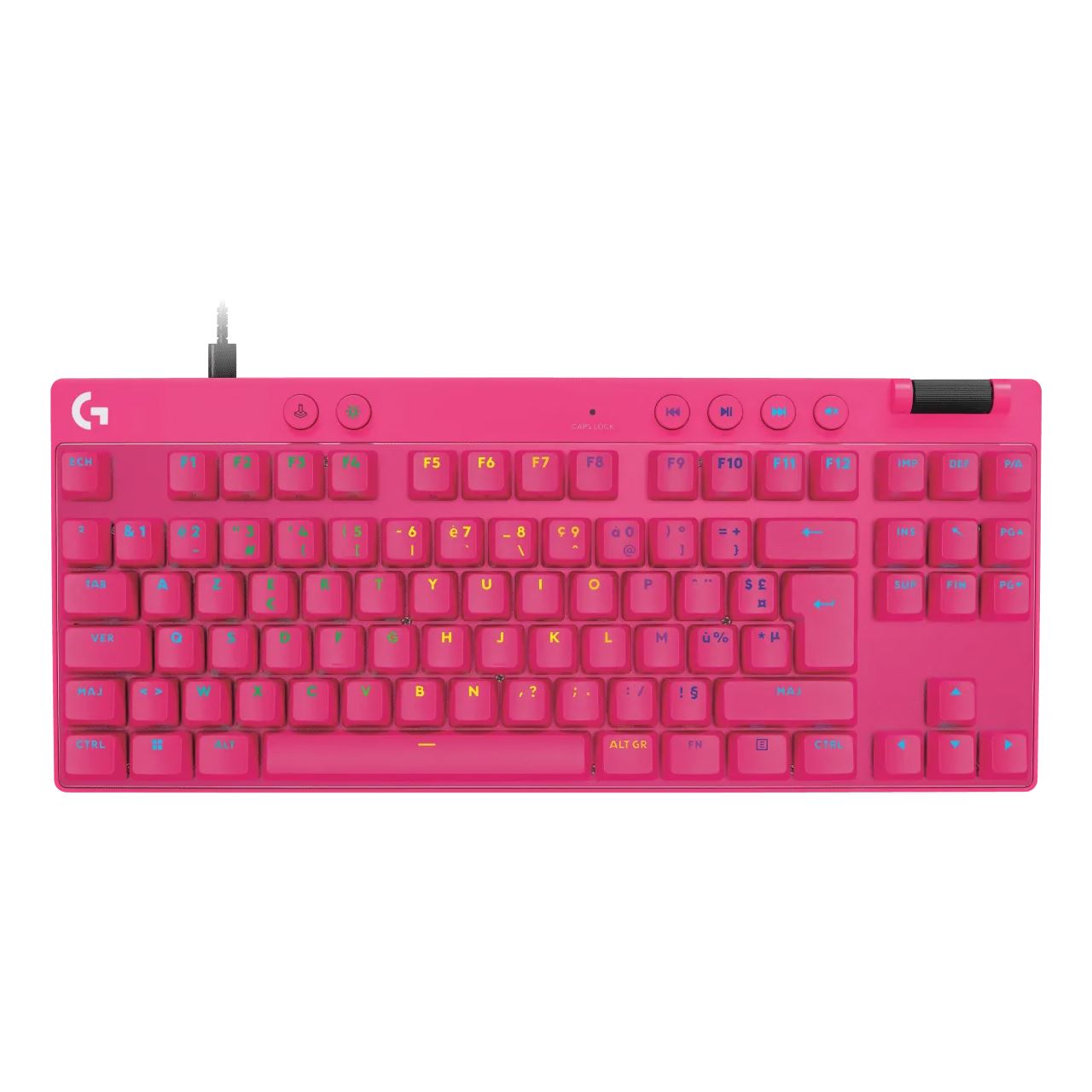Logitech PRO X TKL RAPID - MAGENTA - FRA