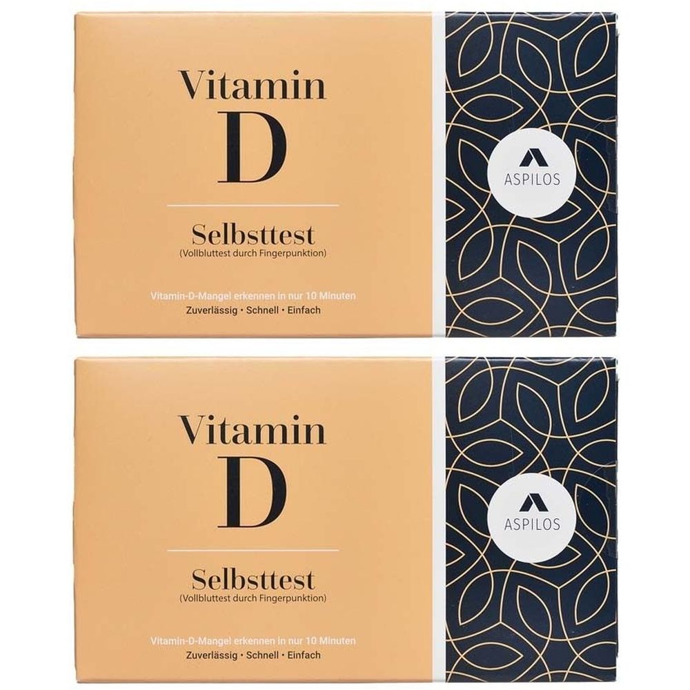 Aspilos Selbsttest Vitamin-D Blut 2x 2x1 St Test