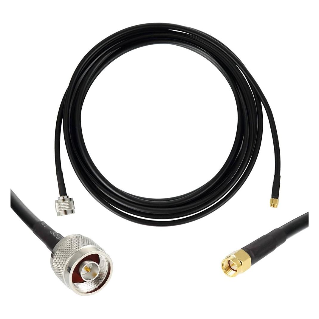 Capture WLAN Extension Cable 5M Black (Antennenkabel) (CA-LMR240-5M-SMAMALE)