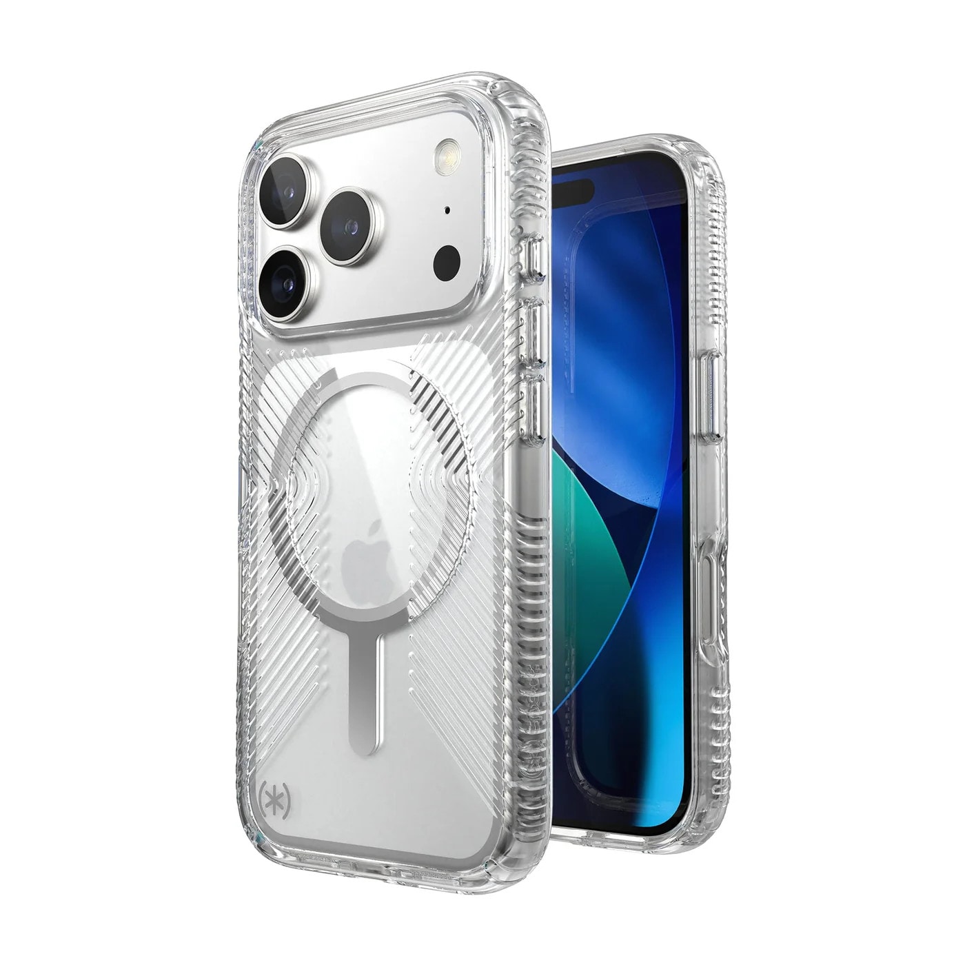 Speck Presidio Perfect Clear Grip MagSafe iPhone 17 Pro clear/silver 150973-3223