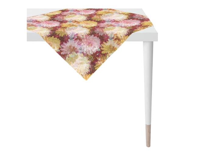 Nappe Automne type C 85 x 85cm Rouge/Rouge