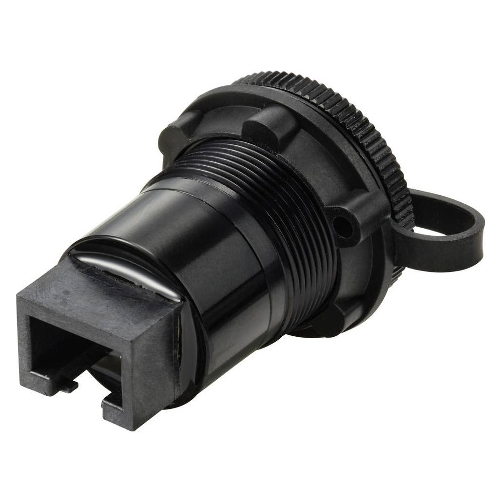 Tru Components RJ45/CAT5 Einbaubuchse, Buchse/Buchse, IP67, Meta (TC-14378440)