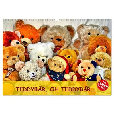 TEDDYBÄR, OH TEDDYBÄR... (Wandkalender 2026 DIN A3 quer), CALVENDO Monatskalender