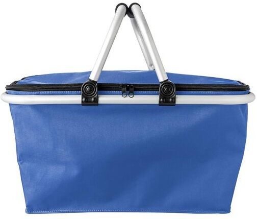 Panier pliable isotherme personnalisé en polyester Douglas polyester aluminium EVA bleu cobalt