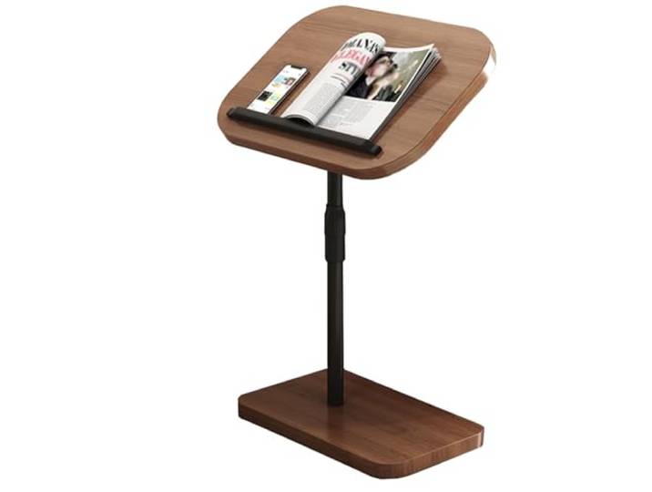 BDSDFSA Beistelltisch, Sockel-Getränketisch, höhenverstellbarer Beistelltisch die Couch(Brown,C)