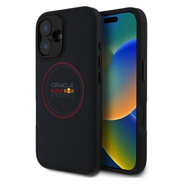 Red Bull RBHMP16S24PUILVR iPhone 16 6.1" hardcase granatowy/navy Leather Red Ring MagSafe (Apple iPhone 16) (RBHMP16S24PUILVR)