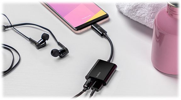 Belkin adapter usb-c audio + charging