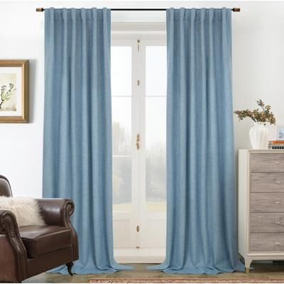 DriftAway Blackout Natural Linen Curtains Double Layer Drape Farmhouse Thermal Insulated
