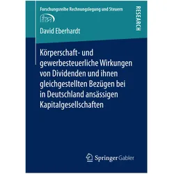 Körperschaft- und gewerbesteuerliche Wirkungen von Dividenden und ihnen gleichgestellten Bezügen bei, Fachbücher von David Eberhardt