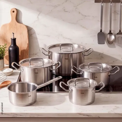 Fissler Topfset Profi Collection 5tlg. Edelstahl Silber