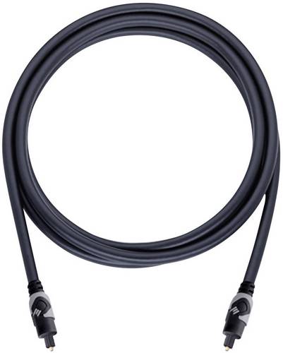 Oehlbach 133 Toslink Audio Anschlusskabel [1x Toslink-Stecker (ODT) - 1x Toslink-Stecker (ODT)] 1.50m Anthrazit