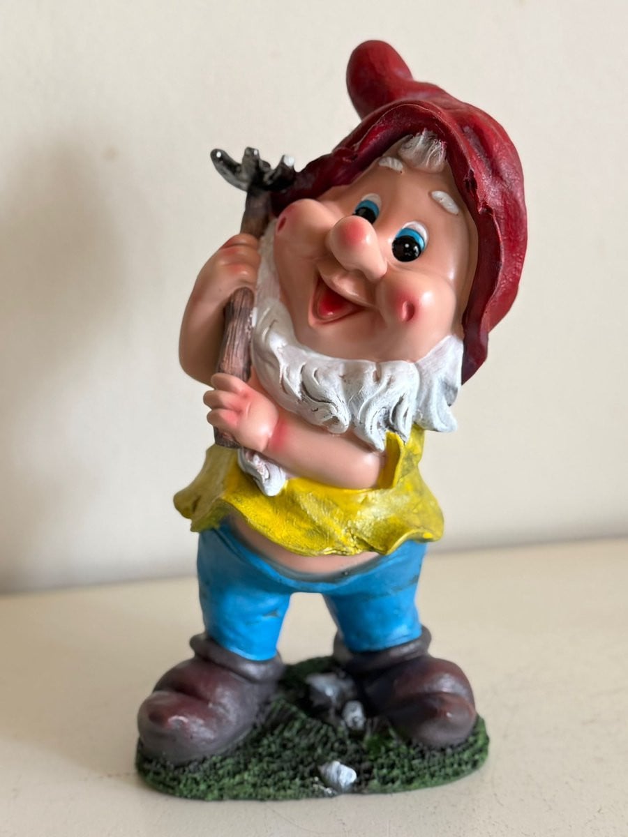 Goodyz Funserie Kabouter met hark, 30 cm hoog