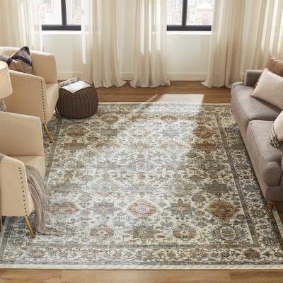 KALATY Monarch Antique Ivory Medallion Area Rug
