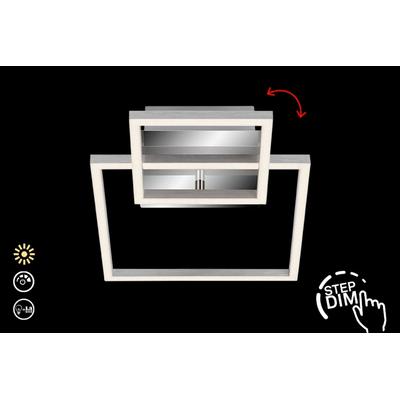 BRILONER LEUCHTEN LED Deckenleuchte "FRAME", silber, Leuchten, LED Deckenleuchte