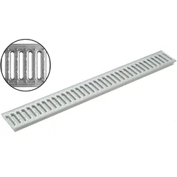 ACO Self® Stegrost Stahl verzinkt   Länge: 100 cm - Breite: 13 cm