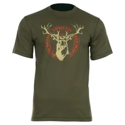 Hart Ground Deer T-Shirt Herren (Olive), 3XL