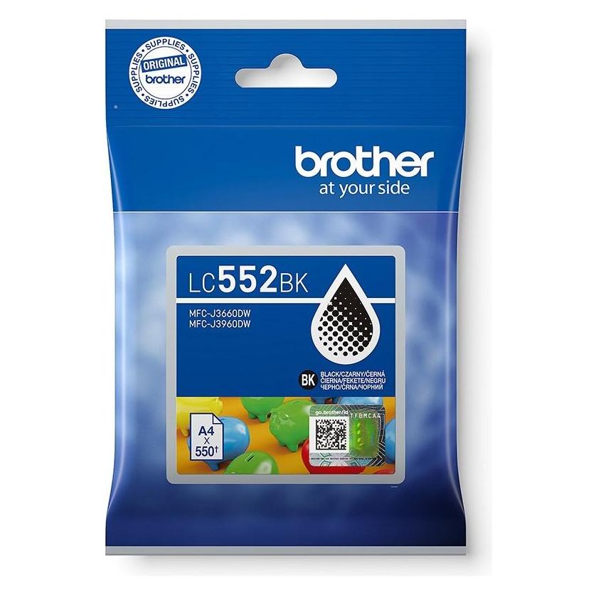 Brother Original Ink LC552BK, black, 550S (LC552BK)