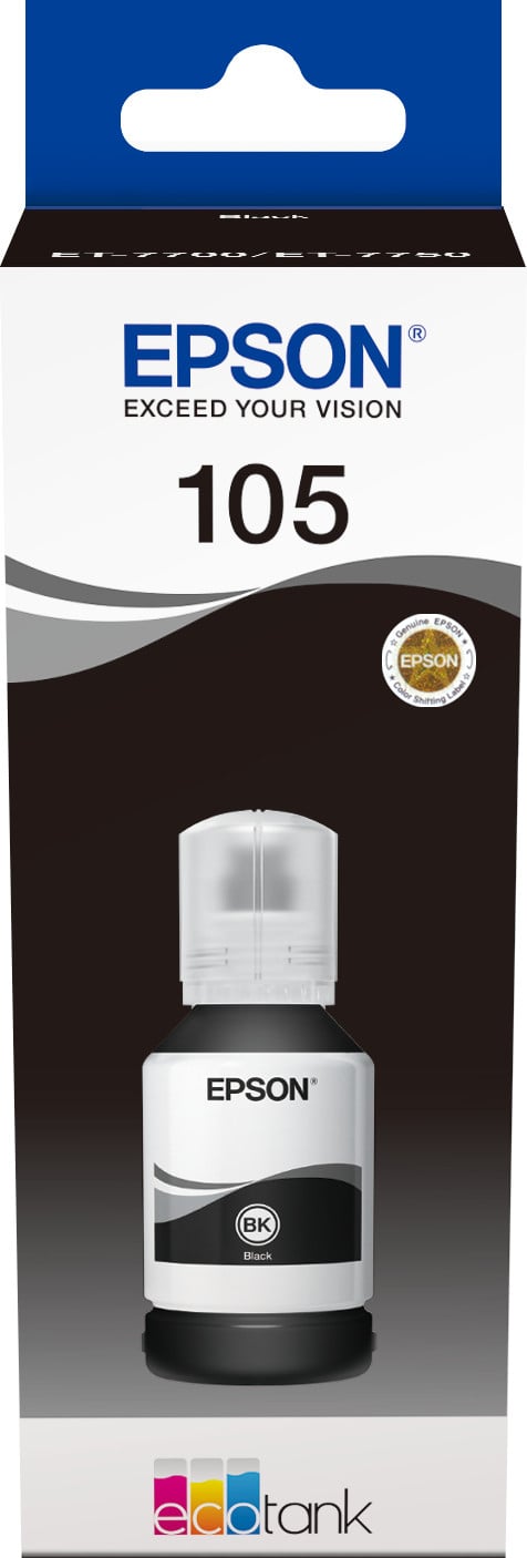 Epson EcoTank T105 zwarte inkt 140 ml C13T00Q140