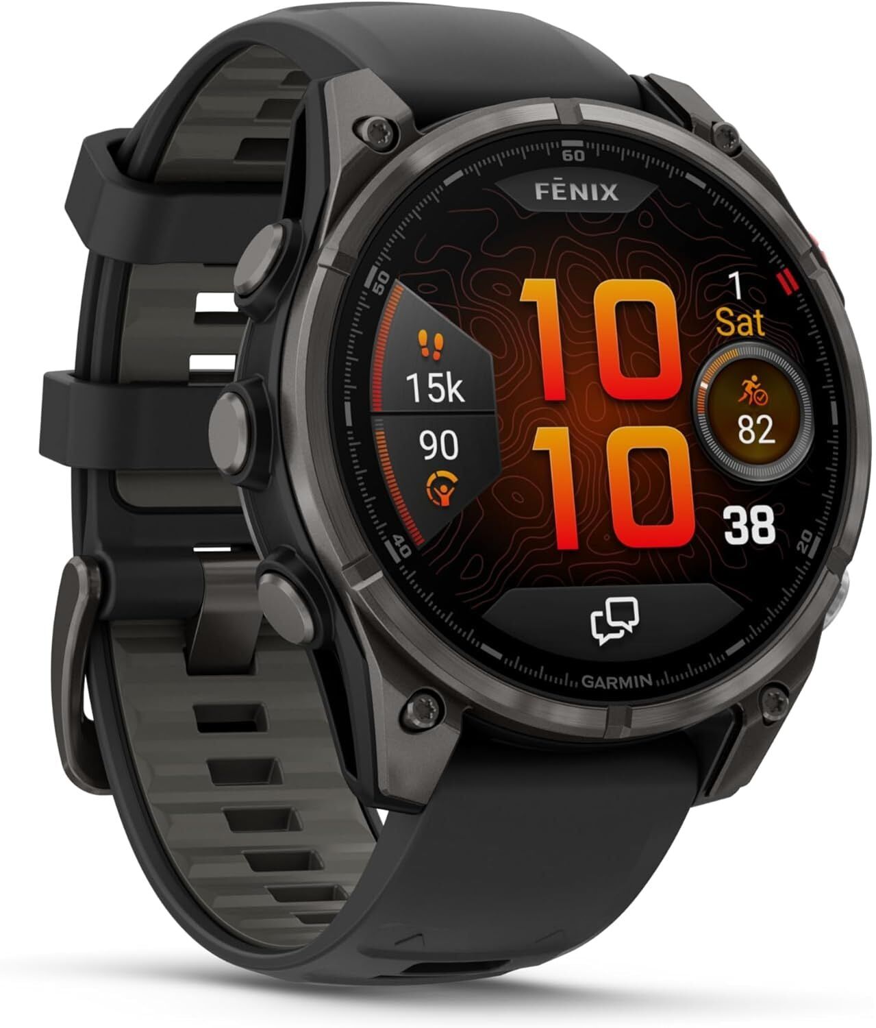 Garmin Fēnix 8 Pro Amoled Premium Multisport GPS Smartwatch – 51 mm, Sapphire Lens, Carbon Gray DLC Titanium, New