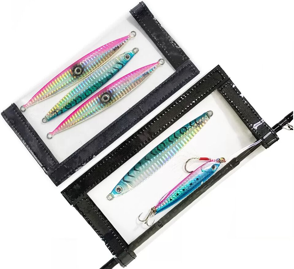 INF Étui de protection pour leurres de pêche - 20 x 10 cm Gris