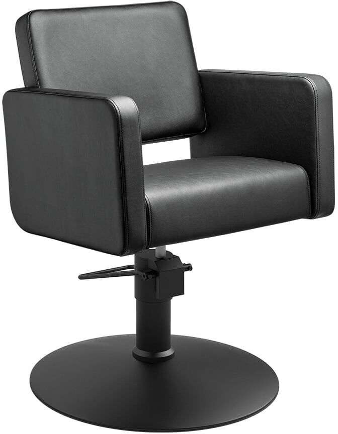 Weelko Sedia Poltrona da Taglio Capelli Donna Nera Class R 2.0 MUDI