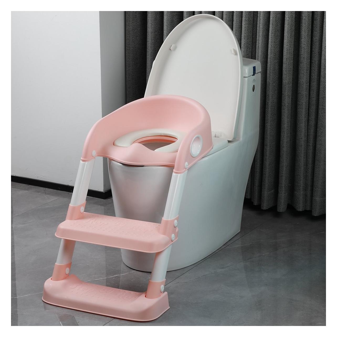 Aptel Rosa Toilettentrainer mit Stufe (TR-901990)