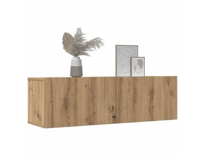 Printemps/été  Meubles TV muraux 2 pcs - Meuble de rangement - MODERNE Meubles TV muraux 2 pcs - chêne artisanal - 100x30x30 cm 835
