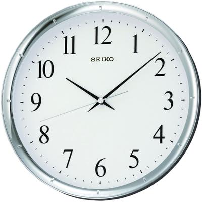 Wanduhr SEIKO "QXA417S", silber (silberfarben), Wanduhren, B/H/L: 4cm, Wanduhr, Quarzuhr,Wohnzimmer,Esszimmer,Küche,Arbeitszimmer,Büro, Flur