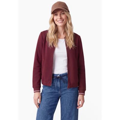 Blouson CECIL, Damen, Gr. S (38), rot (rot wine), Jacken Blouson, mit Piqué-Struktur