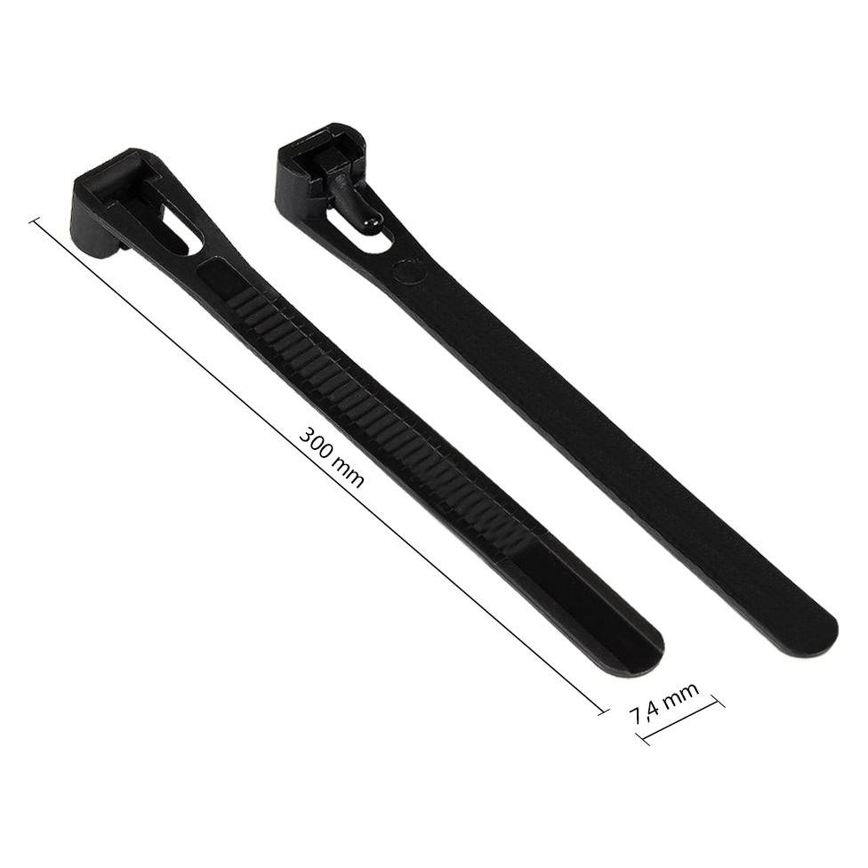 Good Connections Alcasa KAB-R30S74 Kabelbinder Lösbarer Kabelbinder Nylon Schwarz 100 Stück(e) (300 mm, 100 Stk.) (KAB-R30S74)