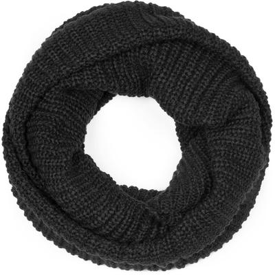 Strickschal STYLEBREAKER "Unifarbener Feinstrick Loop", Damen, schwarz, Obermaterial: 100% Polyacryl PAN., Modisch, Modetücher