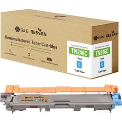 G&G Toner ersetzt Brother TN-246C Kompatibel Cyan 2200 Seiten Reborn remanufactured 21196