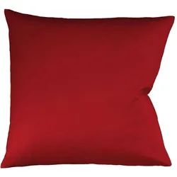 fleuresse Bettwäsche Mako Satin Colours 009100-4580 bordeaux Kuschelkissen 40x40 cm