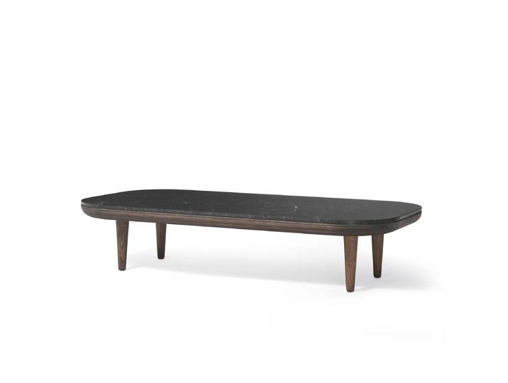 &Tradition - Fly Couchtisch SC5, 120 x 60 cm, Eiche geräuchert/ Marmor Nero Marquina