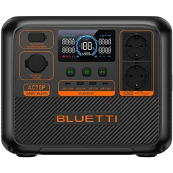 Bluetti, Power Station, AC70P (864 Wh, 10.70 kg)
