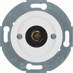 Hager Drucktaster u. Lichtsignal E10 mit Zentralstück 1930/Glas, IP20polarweiß